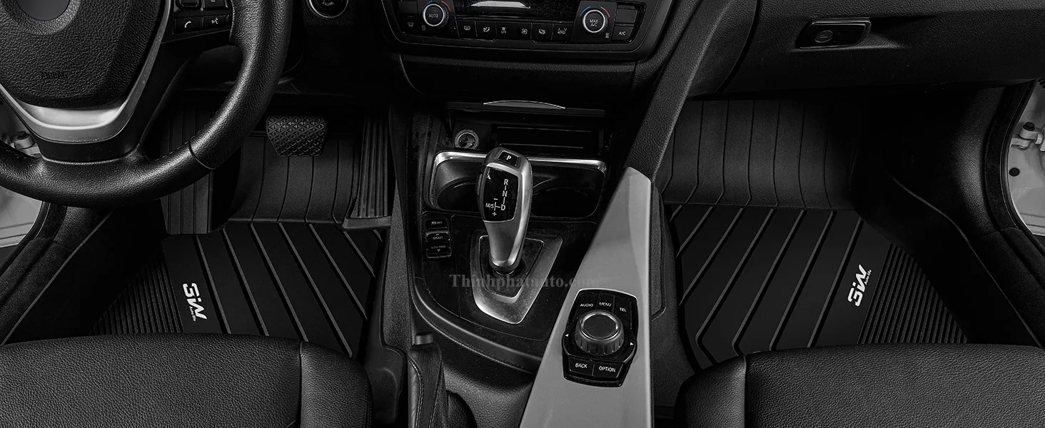 Tham San Xe BMW 3 Series 3W hang 1 Thảm Sàn Xe BMW 320i (2013 đến 2025) Thương hiệu 3W - Hàng 1
