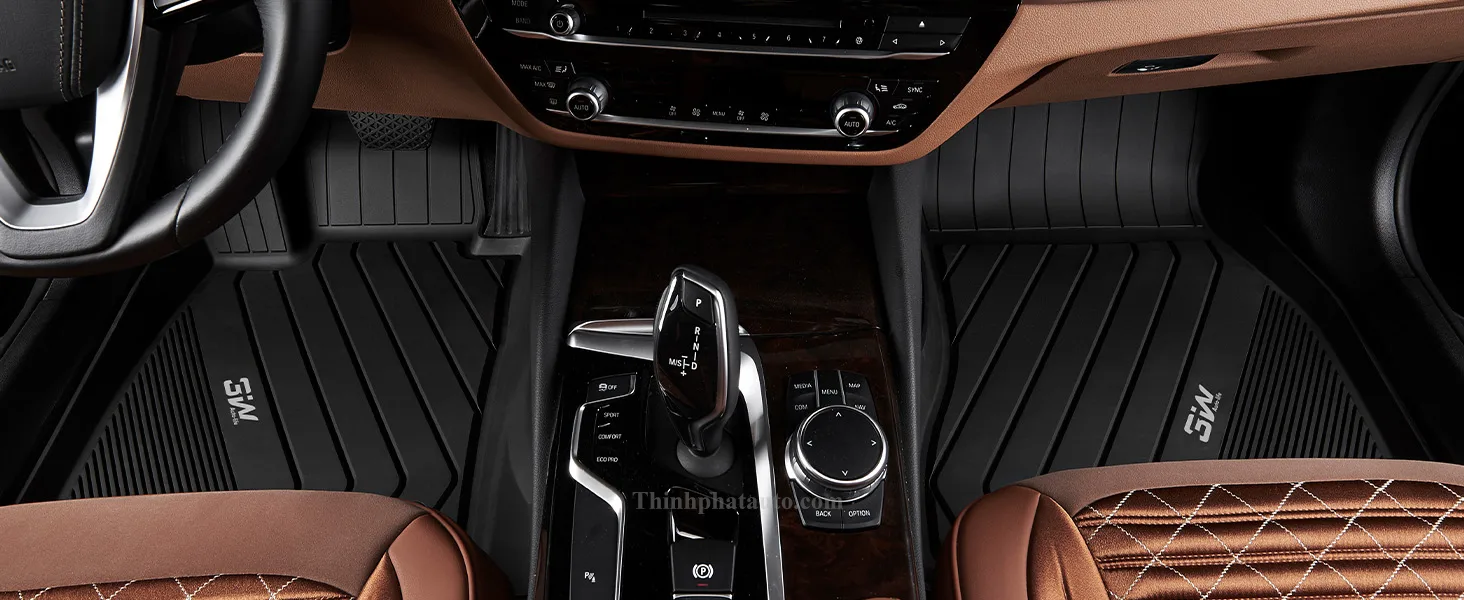 Tham San Xe BMW 5 Series G30 3W Hang 1 Thảm Sàn Xe BMW 530i G30 (2018 đến 2025) Thương hiệu 3W - Hàng 1