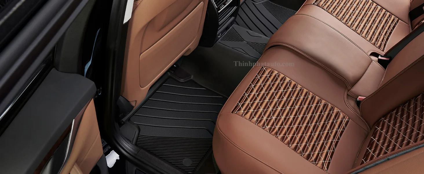 Tham San Xe BMW 5 Series G30 3W Hang 2 Thảm Sàn Xe BMW 530i G30 (2018 đến 2025) Thương hiệu 3W - Hàng 2