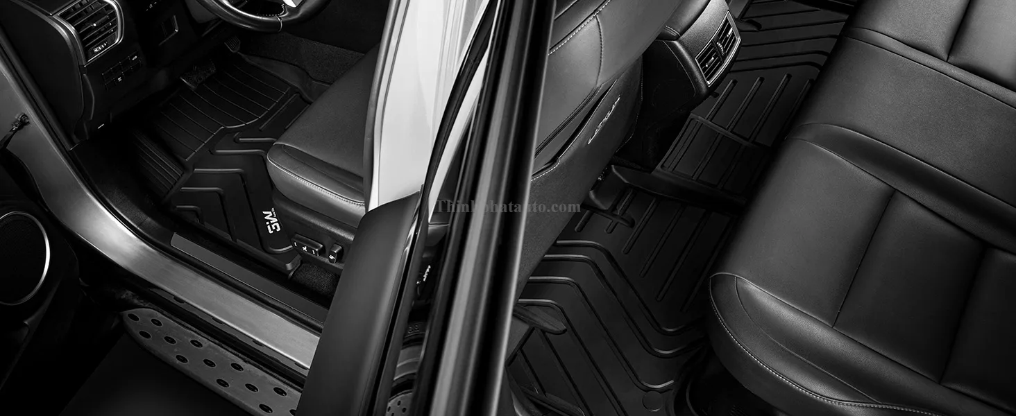 Tham San Xe Lexus RX Thuong hieu 3W Hang 1 2 Thảm Sàn Xe Lexus RX500h (2023 đến 2025) Thương hiệu 3W - Hàng 1 + 2