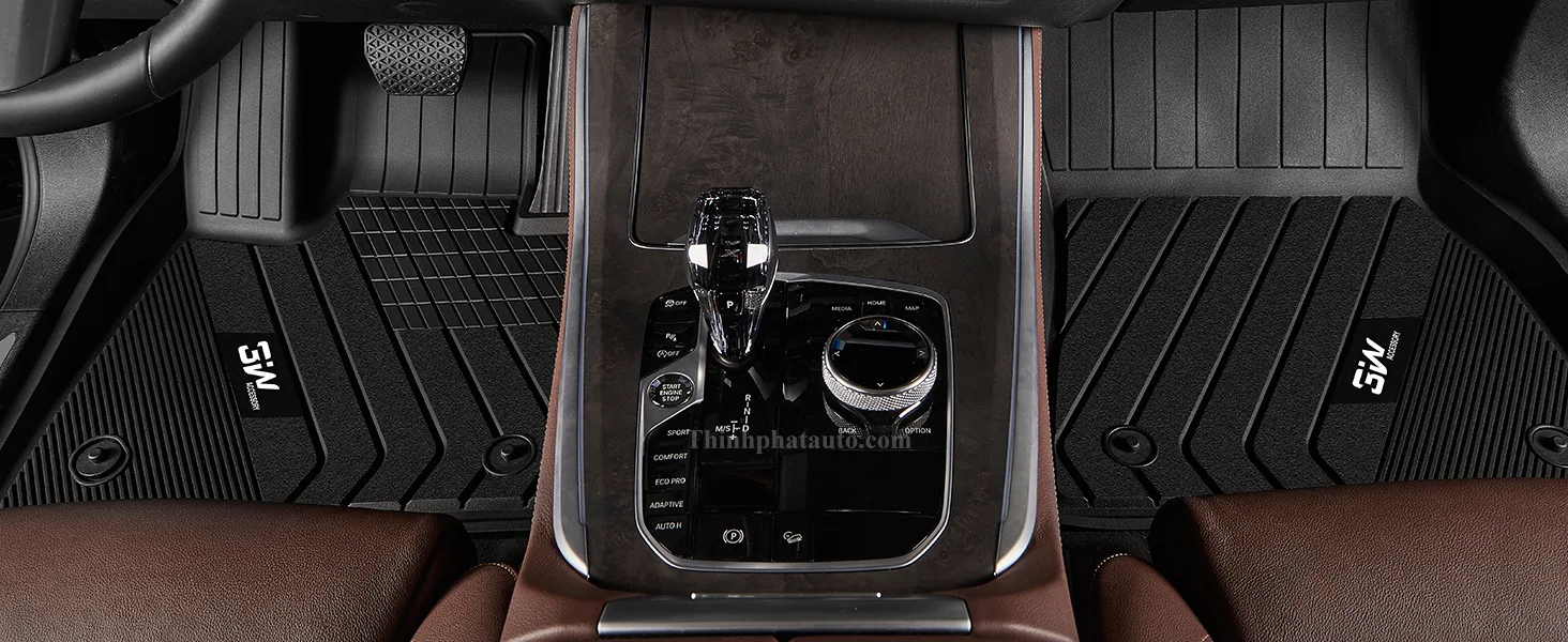 Tham San xe BMW X7 3W Hang 1 Thảm Sàn Xe BMW X7 (2019 đến 2025) Thương hiệu 3W Hàng 1