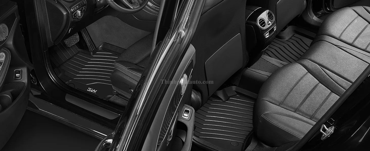 Tham san xe Mercedes GLC 3W hang 1 2 Thảm Sàn Xe Mercedes GLC200 (2016 đến 2025) Thương hiệu 3W - hàng 3