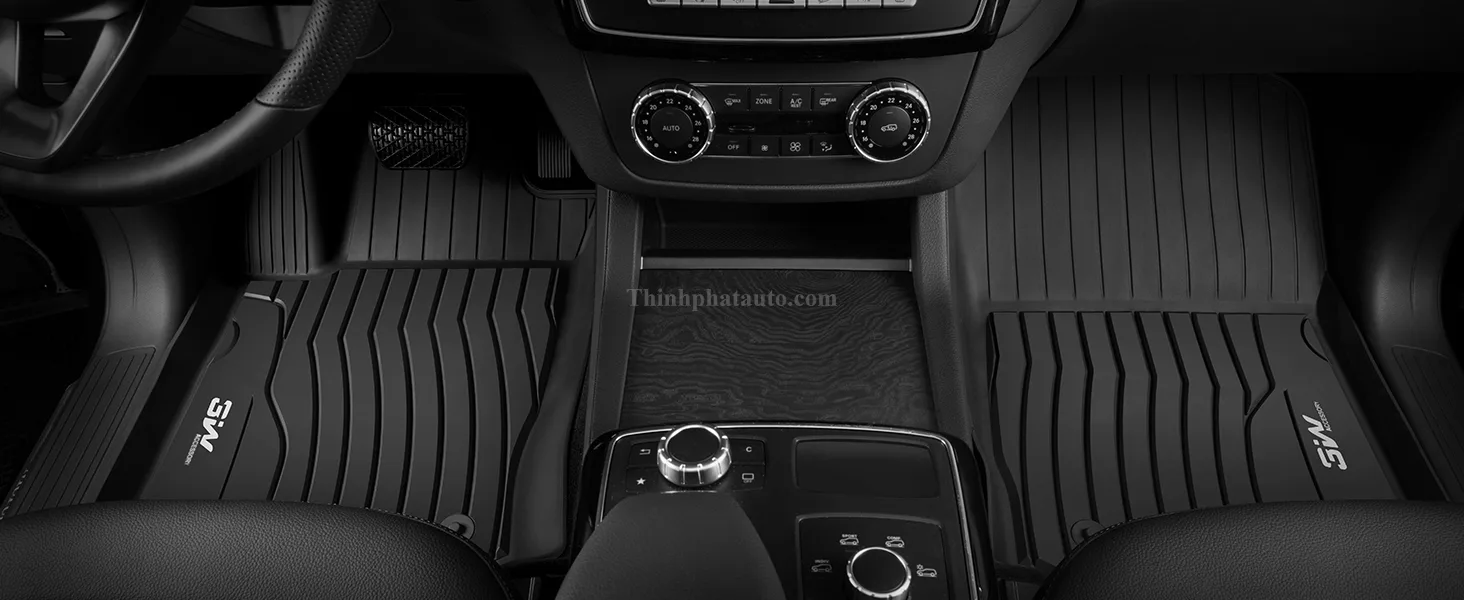Thảm Sàn Xe Mercedes GLS450 (2019 đến 2025) Thương hiệu 3W - Hàng 1