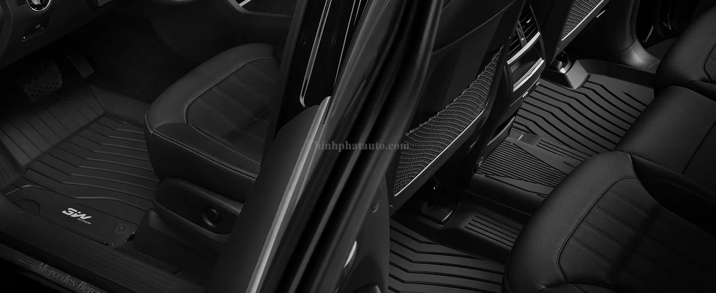 Thảm Sàn Xe Mercedes GLS450 (2019 đến 2025) Thương hiệu 3W - Hàng 2