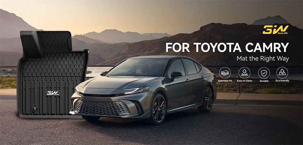 Tham san Toyota Camry 3W PC Thảm Sàn Xe Toyota Camry (2018 » 2025) Thương hiệu 3W Chính Hãng