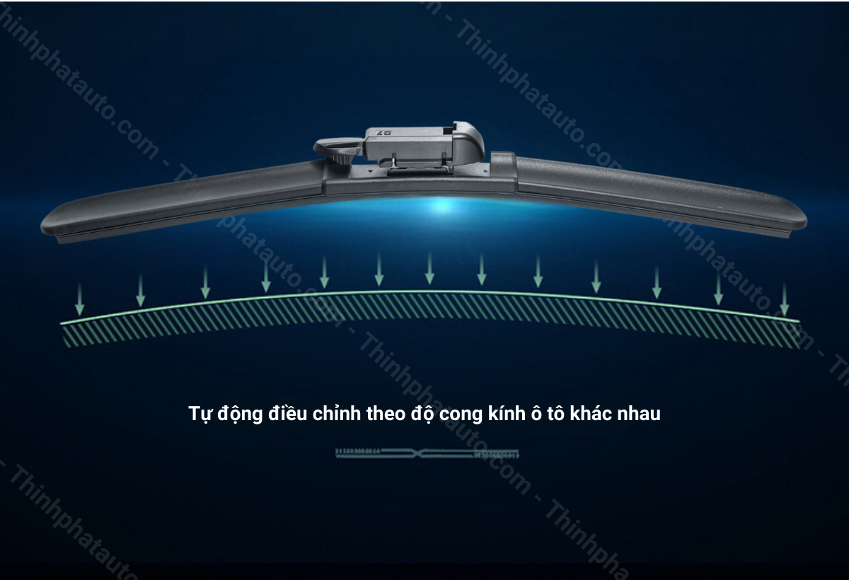 Gạt mưa tự động điều chỉnh theo độ cong kính xe Mercedes S450 - TPP02- thinhphatauto.com