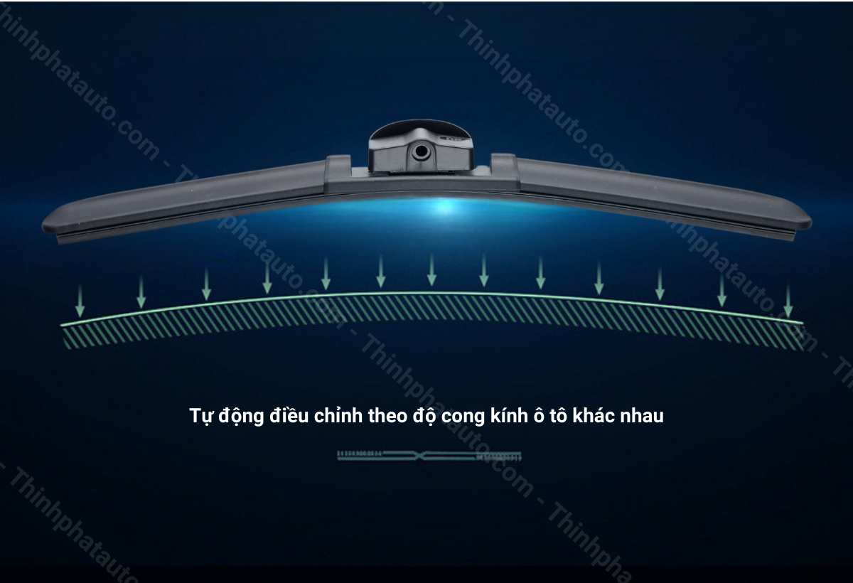 Gạt mưa tự động điều chỉnh theo độ cong kính xe Mercedes C230 - TPP02- thinhphatauto.com