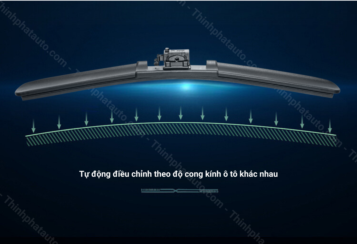Gạt mưa tự động điều chỉnh theo độ cong kính xe Mercedes GLA200 - TPP02- thinhphatauto.com