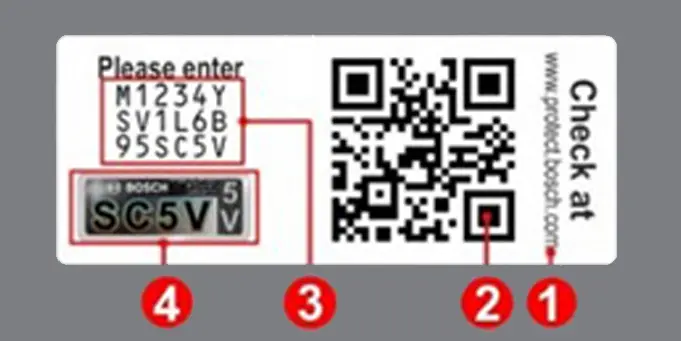 Mã QR-Code để kiểm tra hàng Bosch chính hãng có trên hộp sản phẩm