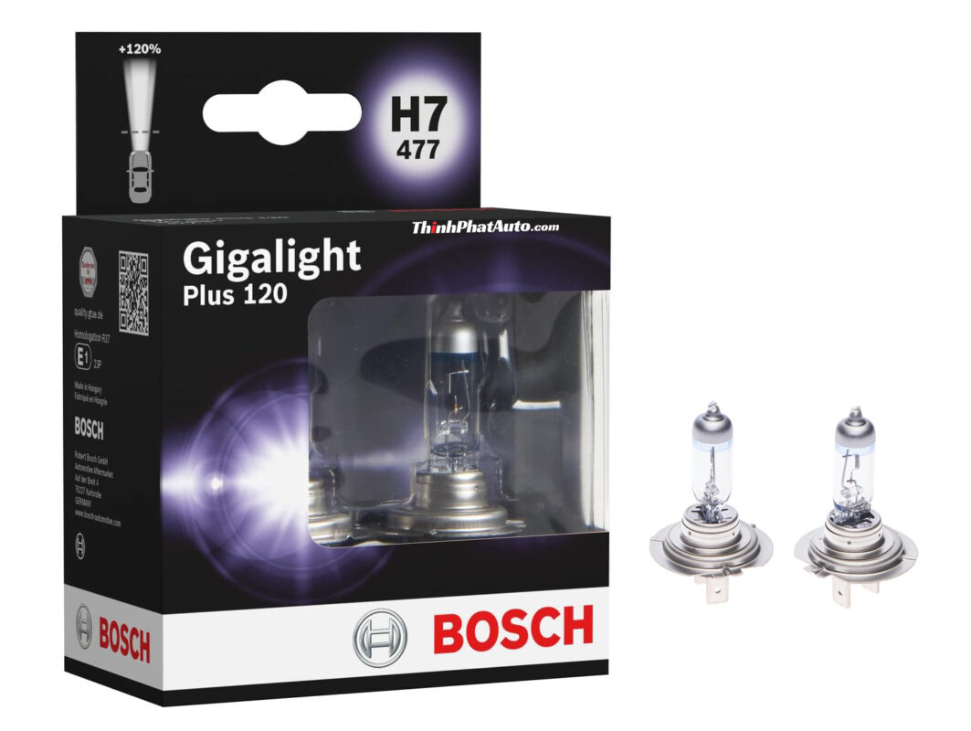 Bóng đèn Bosch Gigalight plus 120 H7 Xenon mang đến ánh sáng vượt trội, an toàn cho người lái xe