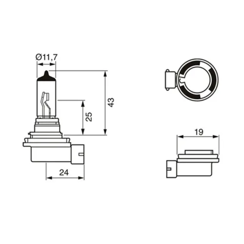 Bong den Halogen Bosch ECO H11 12V 55W Thinhphatauto 2