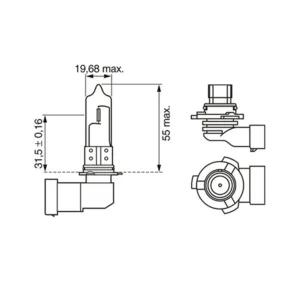 Bong den Halogen Bosch ECO HB3 12V 60W 9005 Thinhphatauto 4