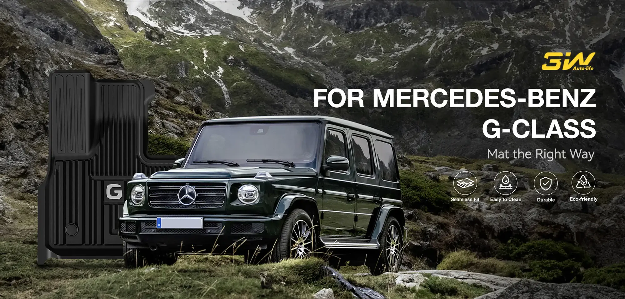 Tham San Xe Mercedes G63 2019 2025 Thuong hieu 3W Chinh Hang Tham San Xe Mercedes G63 2019 2025 Thuong hieu 3W Chinh Hang