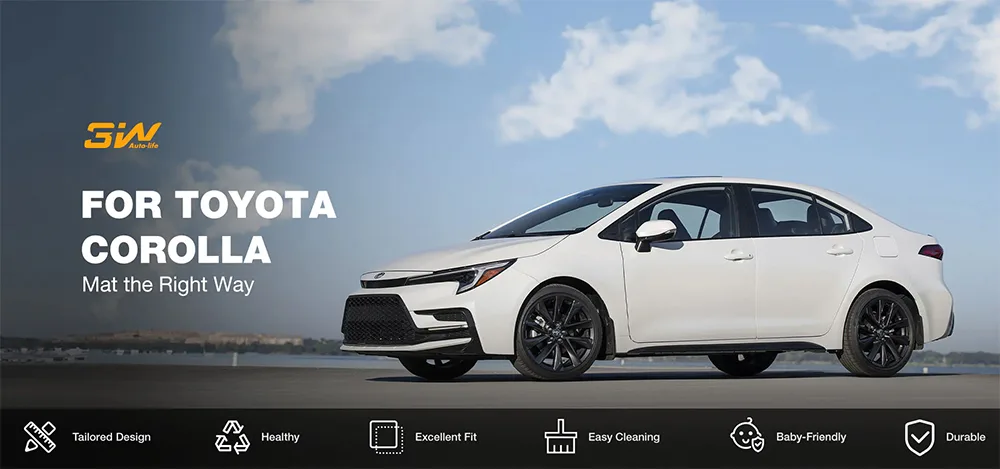 Lot san xe Toyota Corolla Altis 2020 Thuong hieu 3W Chinh Hang Top Thảm Sàn Xe Toyota Corolla Altis (2021 đến 2025) Thương hiệu 3W Chính Hãng