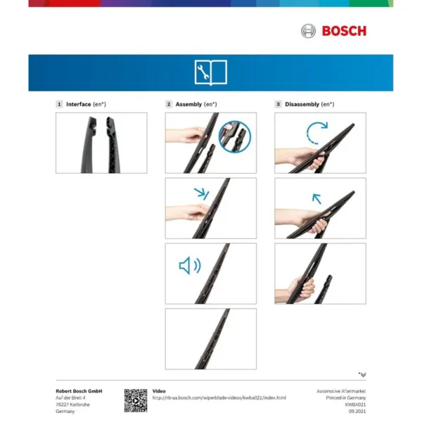 Chổi Gạt Mưa Phía Sau Bosch Rear - H301 - Ảnh 4