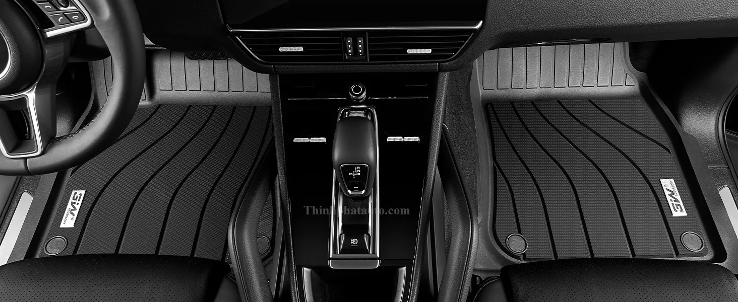 Tham san xe Porsche Macan 3W Hang 1 Thảm Sàn Xe Porsche Macan (2014 đến 2025) Thương hiệu 3W - hàng 1
