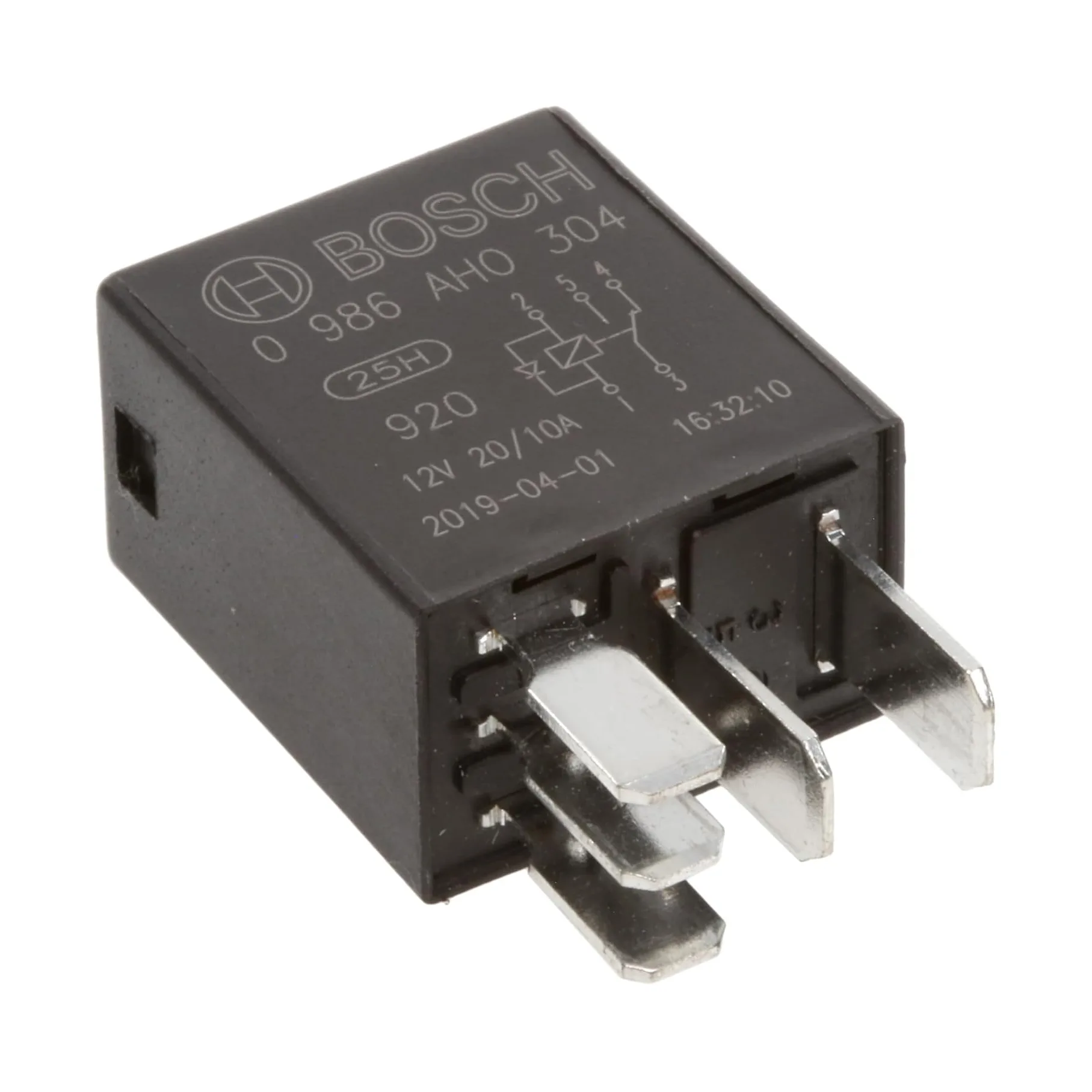 0986AH0304 BOSCH 2 Rơ le 12V 5 chân nhỏ không bát Có Diode