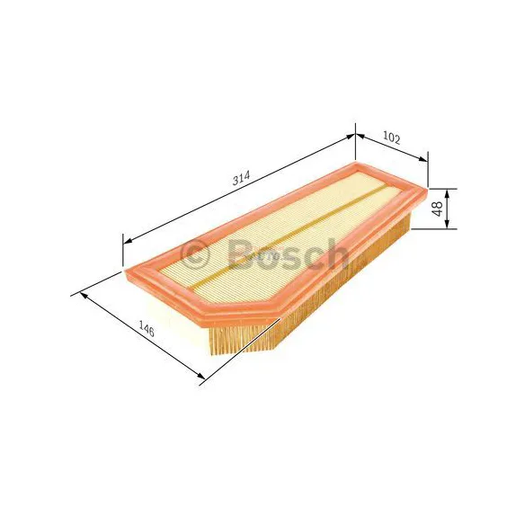 Lọc gió động cơ xe Mercedes E-class W212 (2010 đến 2015) Bosch